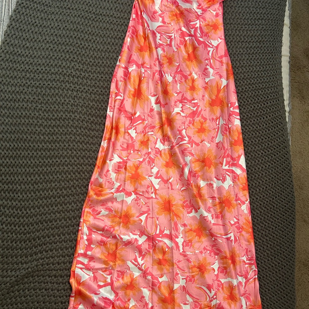 Hello Molly Pink and Orange Floral Dress
